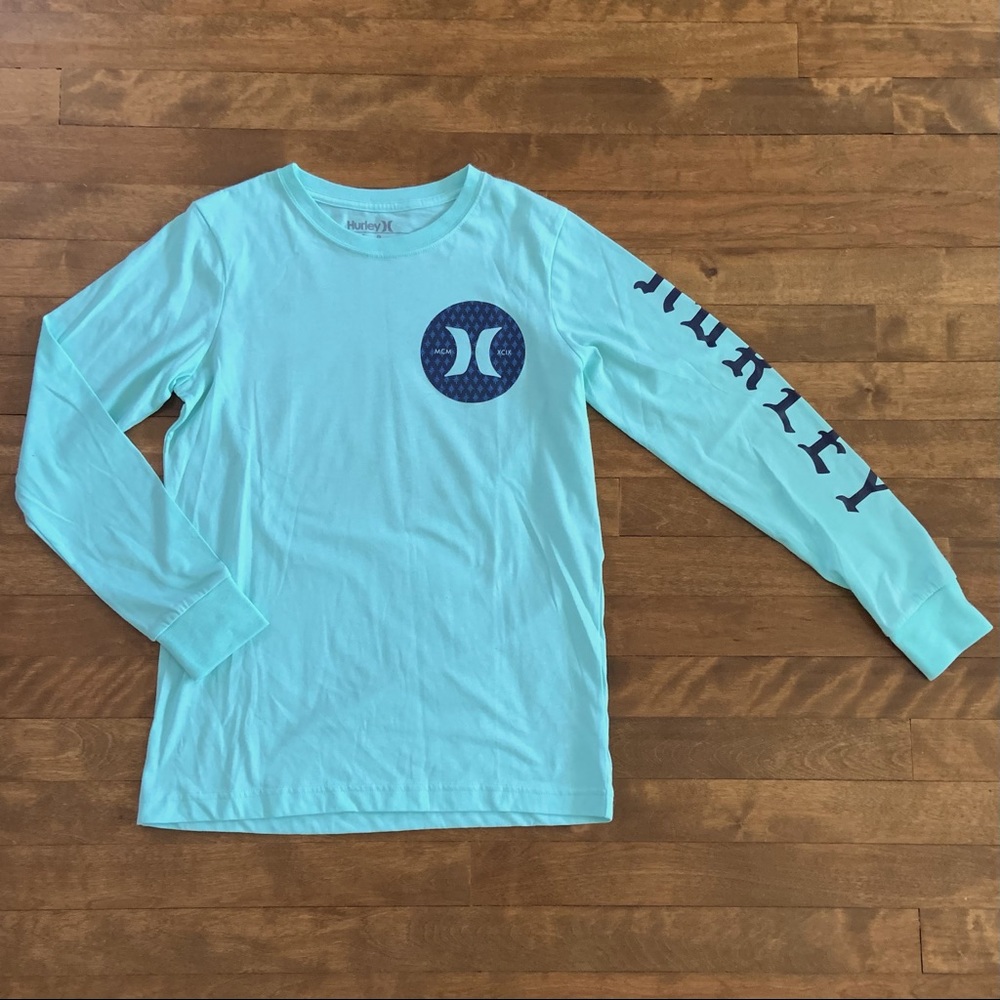 NWOT Boy’s teal HURLEY logo long-sleeve tee / Size L